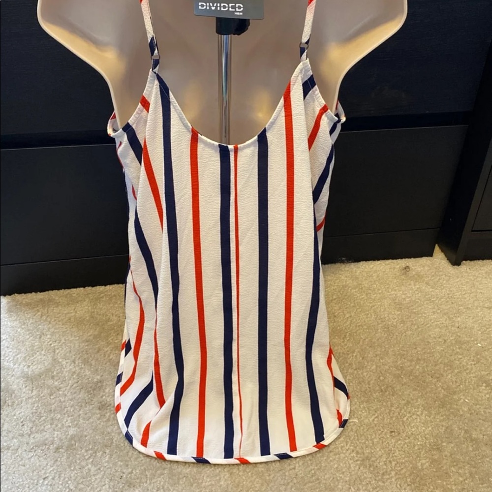 Red, white, and blue cami